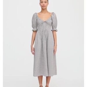 Elegant Black and White Checkered Dress